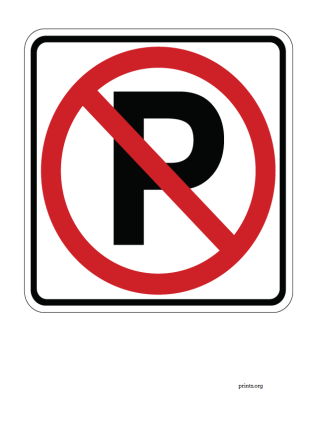 No Parking Sign
