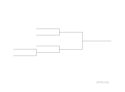 5 Team Single Elimination Bracket