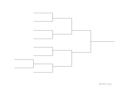 9 Team Single Elimination Bracket