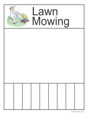 mowing flyers