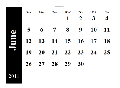 printable june 2011 calendar. printable June 2011