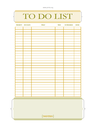 to do list with priority