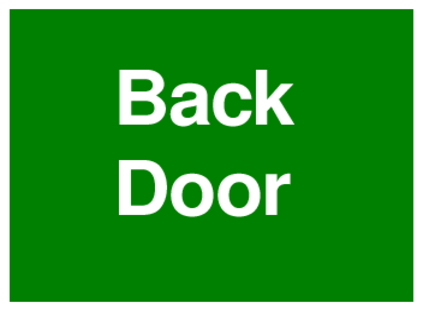 Back Door (on Green)
