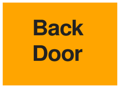 Back Door (on Orange)
