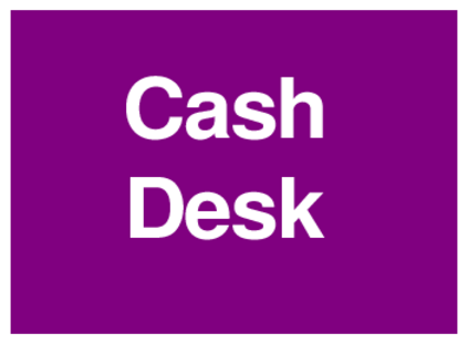 Cash Desk (on Purple)