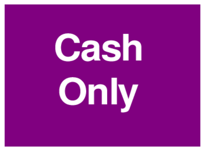 Cash Only (on Purple)