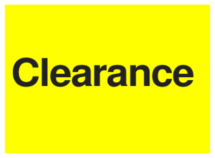 Clearance (on Yellow)