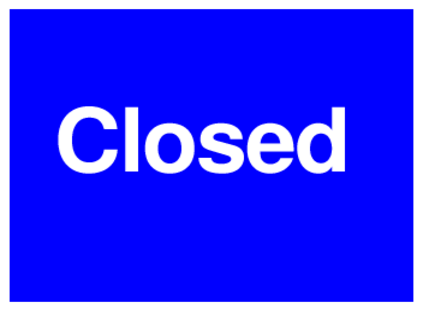 Closed (on Blue)