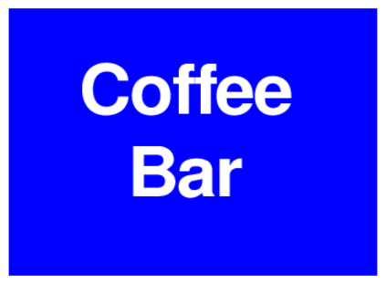 Coffee Bar (on Blue)