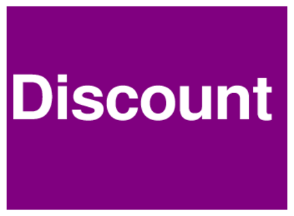 Discount (on Purple)
