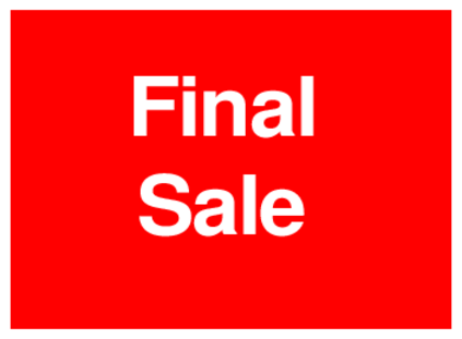 Final Sale (on Red)