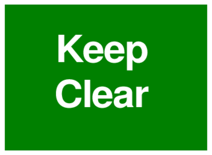 Keep Clear (on Green)