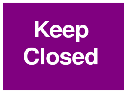 Keep Closed (on Purple)