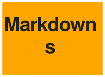 Markdowns (on Orange)