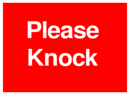 Please Knock (on Red)